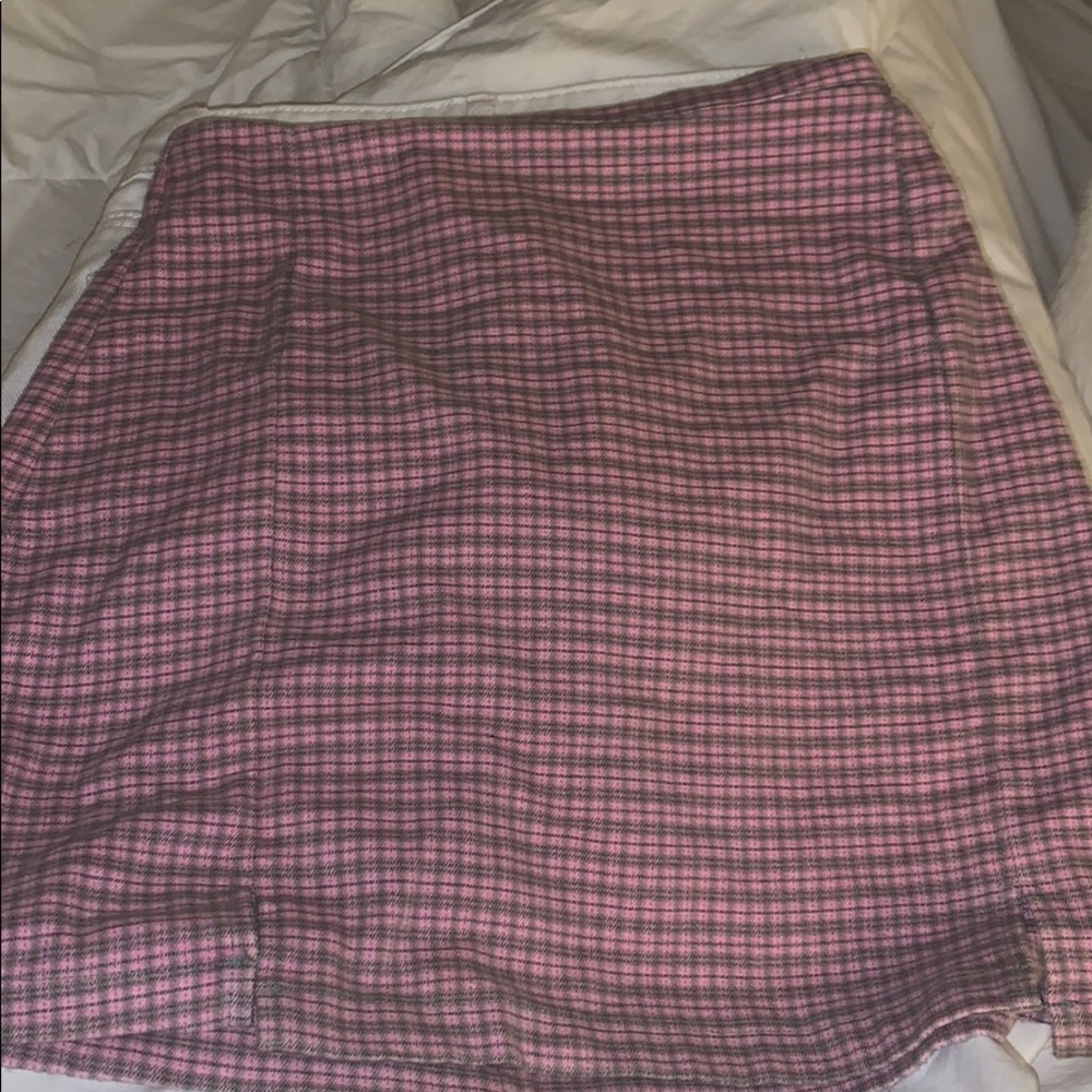 Brandy Melville pink linen skirt